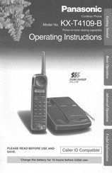 Panasonic KX-T4109-B Operating Instructions Manual