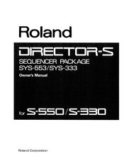 Roland DIRECTOR-S SYS-553 Owner's Manual