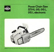 Stihl 015 L Instruction Manual