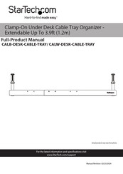 StarTech.com CALW-DESK-CABLE-TRAY Product Manual