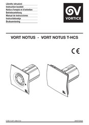Vortice VORT NOTUS T-HCS Instruction Booklet