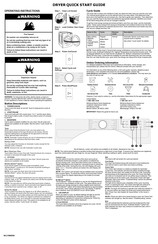 Whirlpool WGD6720RR Quick Start Manual