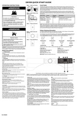 Whirlpool WGD5720RR Quick Start Manual