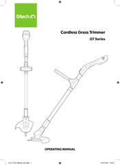Gtech GT Series Operating Manual