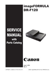 Canon imageFORMULA DR-F120 Service Manual With Parts Catalog