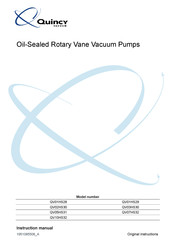 Quincy QV05HS31 Instruction Manual