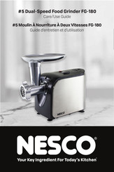 Nesco FG-180 Care/Use Manual