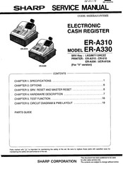 Sharp ER-A330 Service Manual