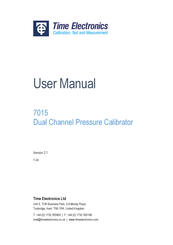 Time Electronics 7015 User Manual