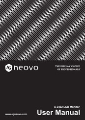 AG Neovo X-2402 User Manual