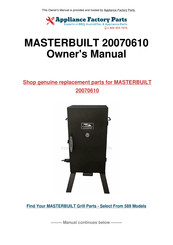Masterbuilt 20070610 Owner's Manual
