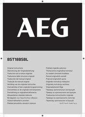 AEG BST18BSBL Original Instructions Manual