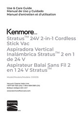 Kenmore Stratus DS1035 Use & Care Manual