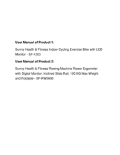 Sunny Health & Fitness SF-1203 User Manual