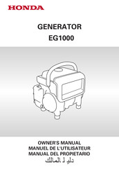 Honda EG1000N Owner's Manual