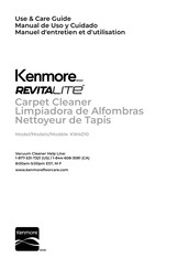 Kenmore REVITALITE KW4010 Use & Care Manual