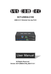 syscomtec SCT-USB34-C100 User Manual