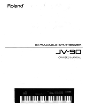 Roland JV-90 Owner's Manual