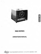 Lathem 8801 Operation Manual