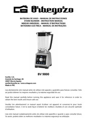 Orbegozo BV 9800 Instruction Manual