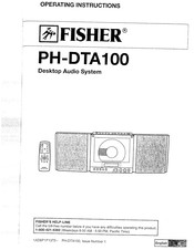 Fisher PH-DTA100 Operating Instructions Manual
