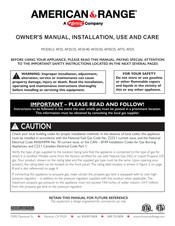 Hatco American Range AF25/25 Owner's Manual