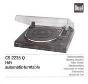 Dual CS 2235 Q Operating Instructions Manual