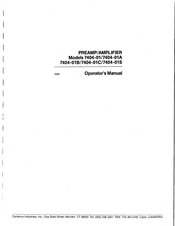 Canberra 7404-01B Operator's Manual