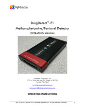 Lightsense DrugDetect-F1 Operating Manual
