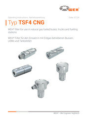 Weh TSF4 CNG Operating Instructions Manual
