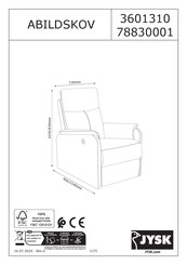Jysk ABILDSKOV 3699105 Manual