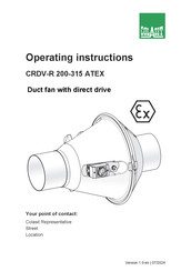 Colasit CRDV-R ATEX Series Operating Instructions Manual