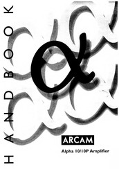 Arcam Alpha 10 Handbook