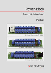 tams elektronik Power-Block 72-00336 Manual