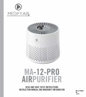 Medify Air MA-12-PRO Instruction Manual And  Warranty Information