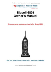 Bissell Lift-Off BAGLESS 6801 Series User Manual