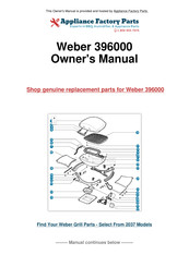 Weber 396000 Owner's Manual