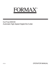 Formax Cut-True DDC50 Operator's Manual