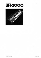 Roland SH-2000 Service Notes