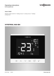 Viessmann VITOTROL 100-EH Operating Instructions For The System User