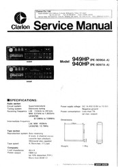 Clarion PE-9096A-A Service Manual