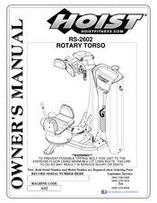 Hoist Fitness RS-2602 Owner's Manual