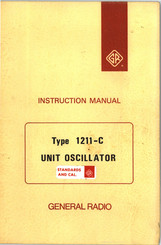 GENERAL RADIO COMPANY 1211-C Instruction Manual