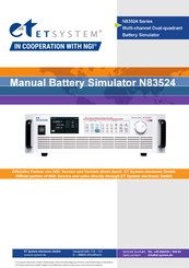 Et system N83524-06-01 Manual