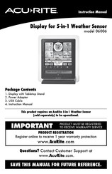 ACU-RITE 06006 Instruction Manual