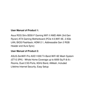 Asus ZenWiFi Pro ET12 2PK Quick Start Manual