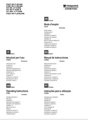 Hotpoint Ariston UT 891 J P X/HA Operating Instructions Manual