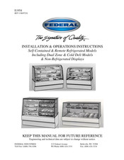 Federal CGR7748DZR Installation & Operation Instructions