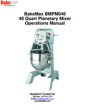 Bake Max BMPM040 Operation Manual