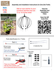 Scroll Trellis One Orb Trellis Assembly And Installation Instructions Manual